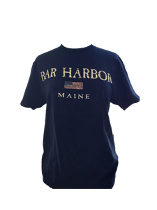 Adult Bar Harbor T-Shirt - Lobster/Flag